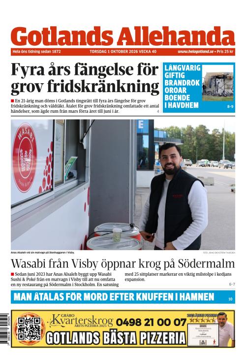 Gotlands Allehanda 1.10.2026