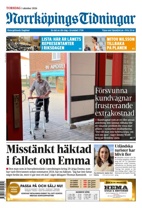 Norrköpings Tidningar 1.10.2026