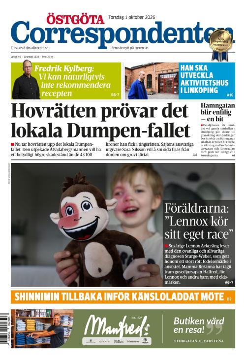 Östgöta Correspondenten 1.10.2026