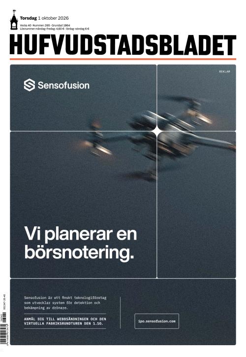 Hufvudstadsbladet 1.10.2026