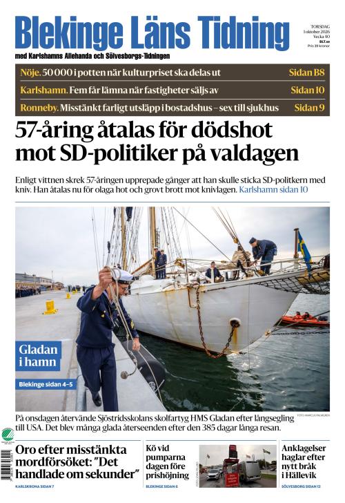 Blekinge Läns Tidning 1.10.2026