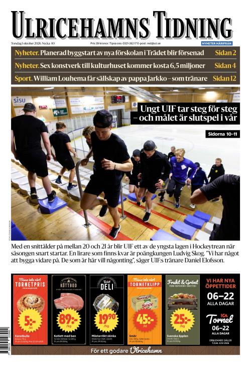 Ulricehamns Tidning 1.10.2026
