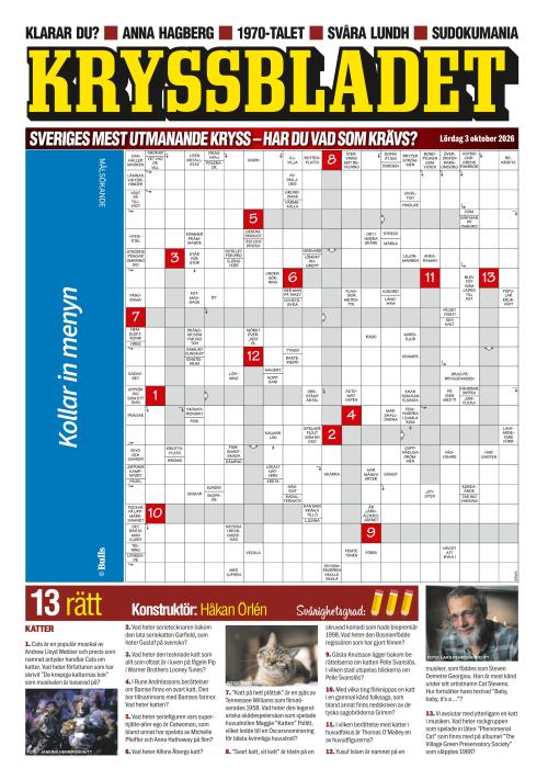 Aftonbladet Lördag 3.10.2026
