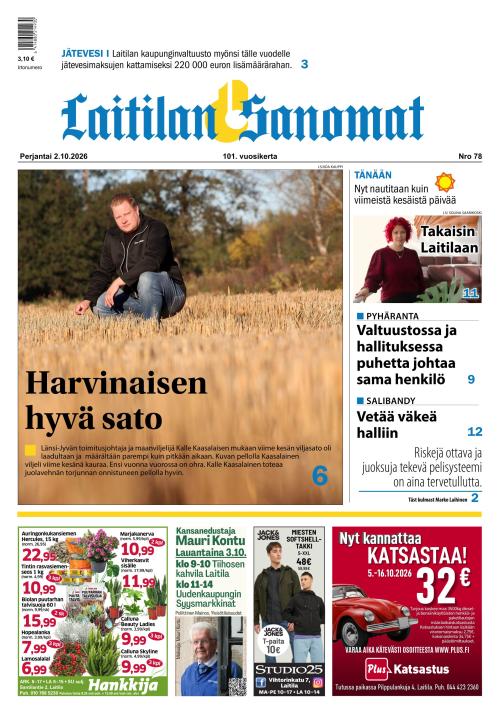 Laitilan Sanomat 2.10.2026
