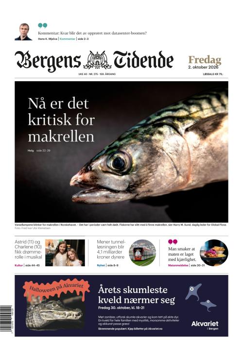 Bergens Tidende 2.10.2026