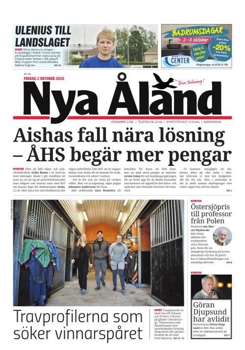 Nya Åland 2.10.2026
