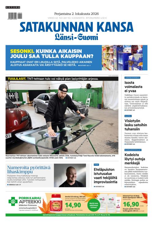 Satakunnan Kansa Länsi-Suomi 2.10.2026
