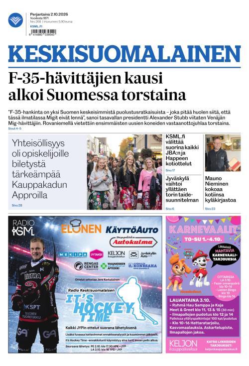 Keskisuomalainen 2.10.2026