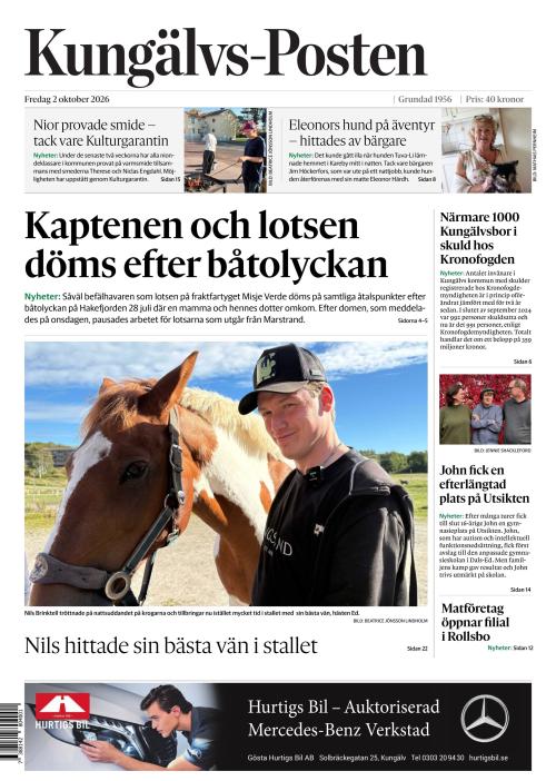 Kungälvs-Posten 2.10.2026