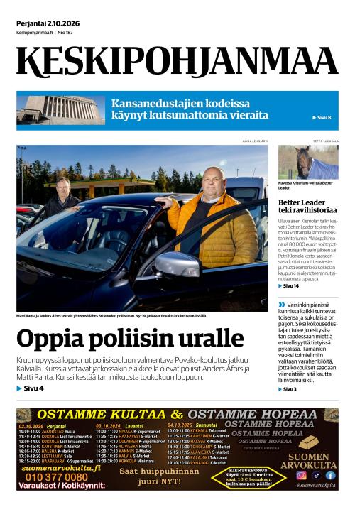 Keskipohjanmaa 2.10.2026