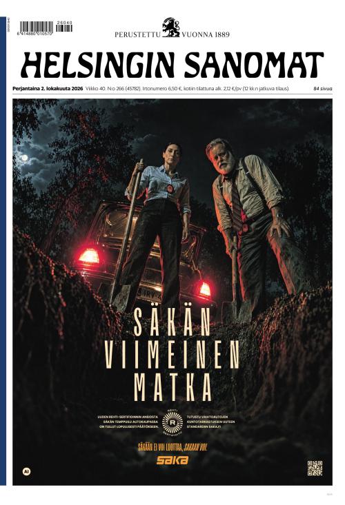 Helsingin Sanomat 2.10.2026