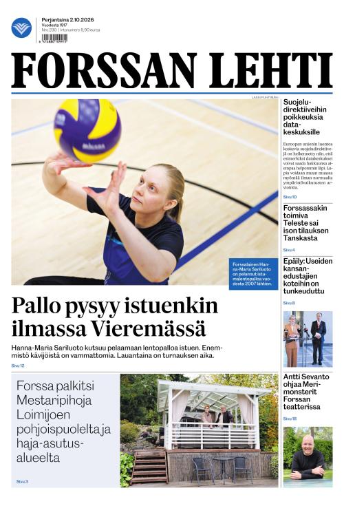 Forssan Lehti 2.10.2026