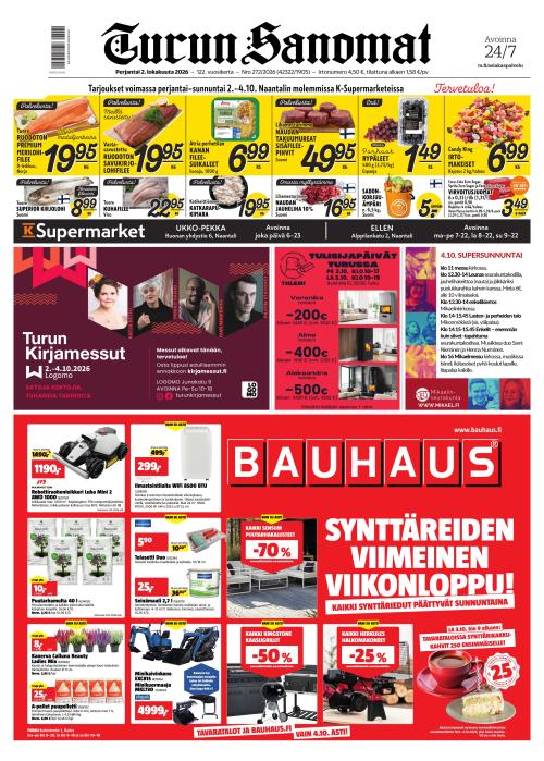 Turun Sanomat 2.10.2026