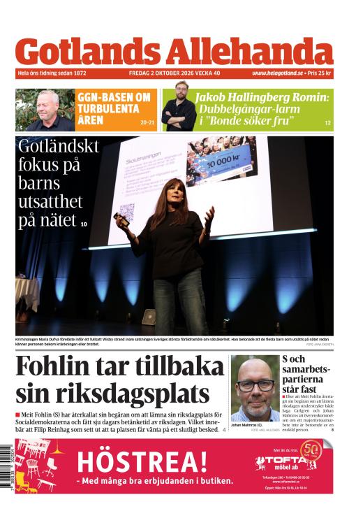 Gotlands Allehanda 2.10.2026