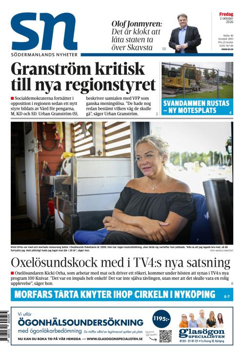 Södermanlands Nyheter 2.10.2026
