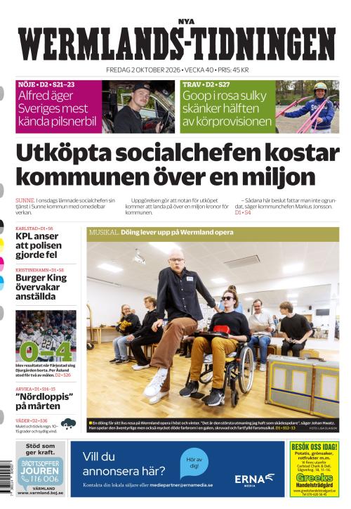 Nya Wermlands-Tidningen 2.10.2026