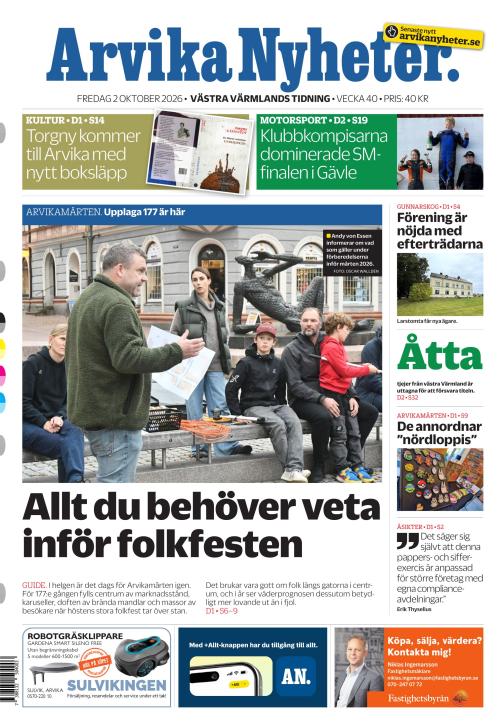 Arvika Nyheter 2.10.2026