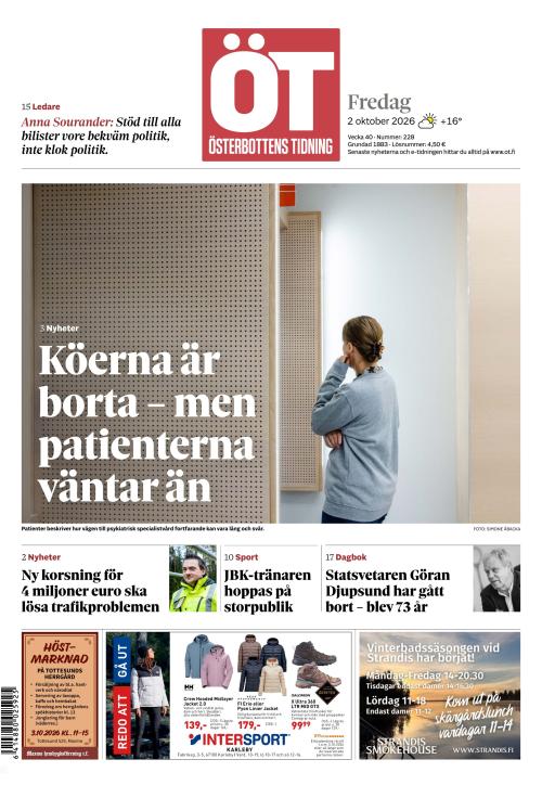Österbottens Tidning 2.10.2026