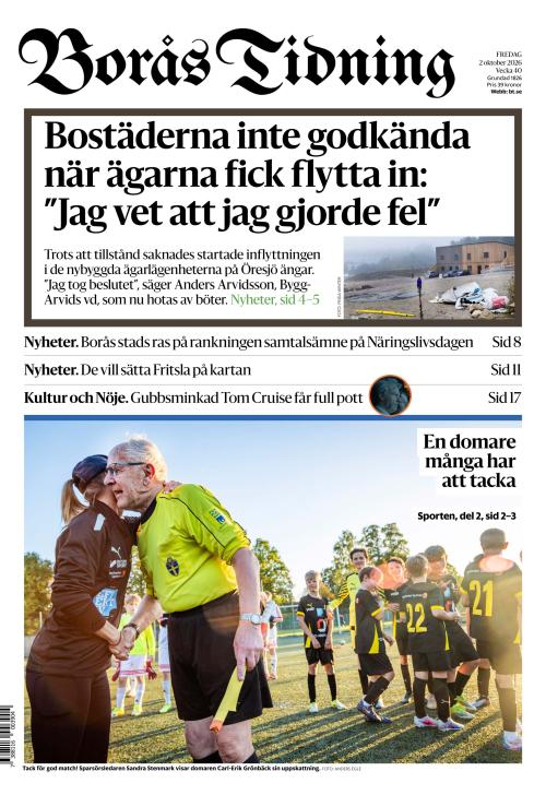 Borås Tidning 2.10.2026