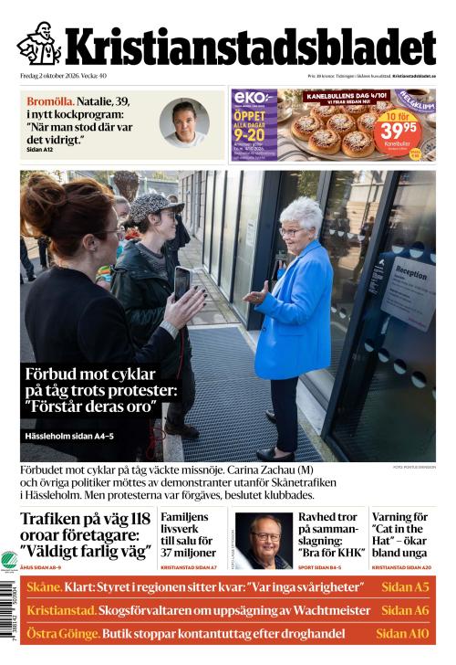 Kristianstadsbladet 2.10.2026