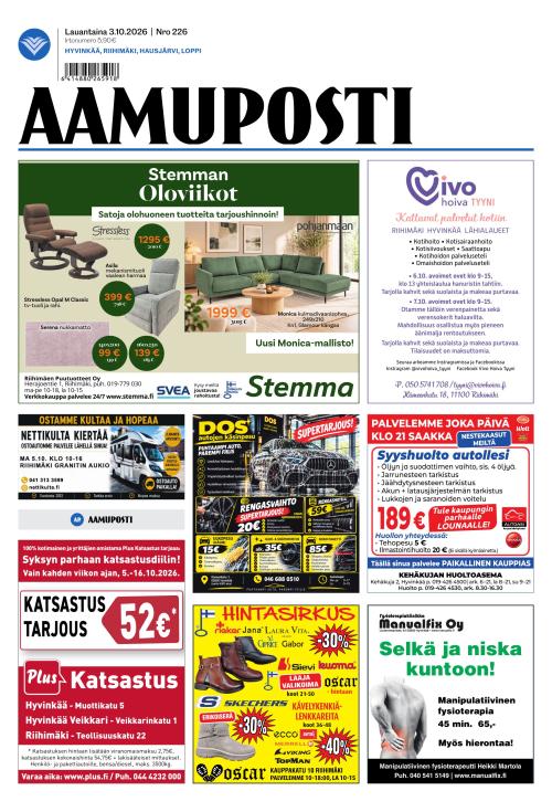 Aamuposti 3.10.2026