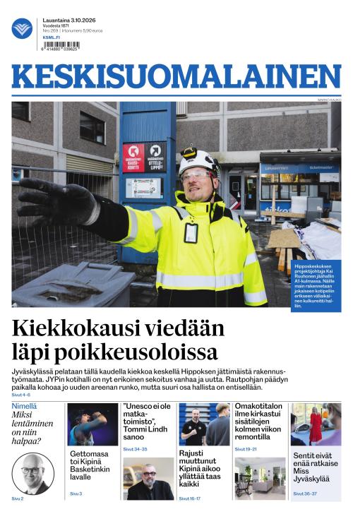 Keskisuomalainen 3.10.2026