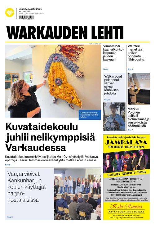 Warkauden Lehti 3.10.2026