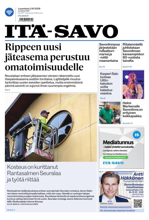 Itä-Savo 3.10.2026