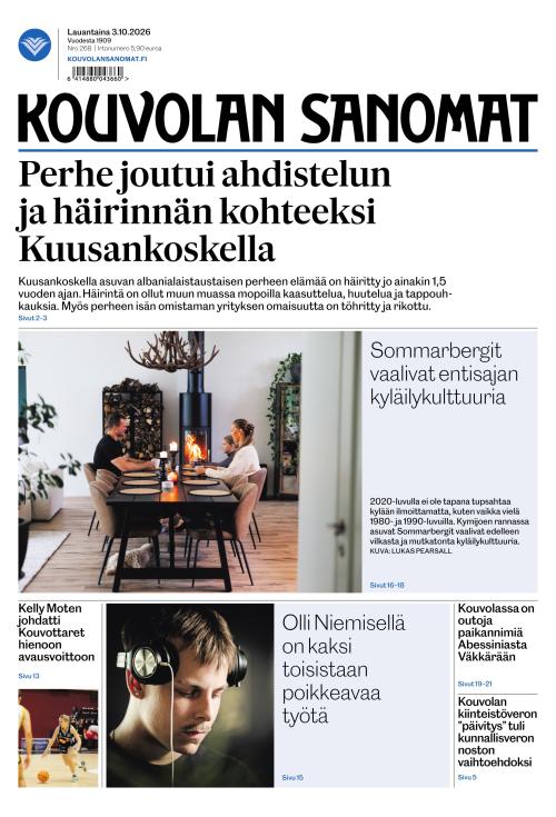 Kouvolan Sanomat 3.10.2026