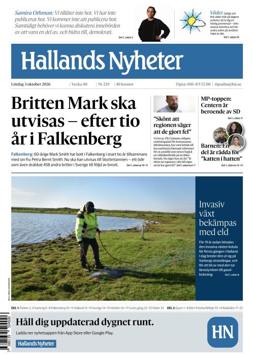 Hallands Nyheter 3.10.2026