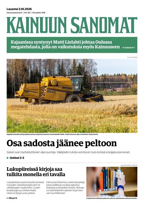 Kainuun Sanomat 3.10.2026
