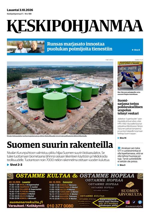 Keskipohjanmaa 3.10.2026