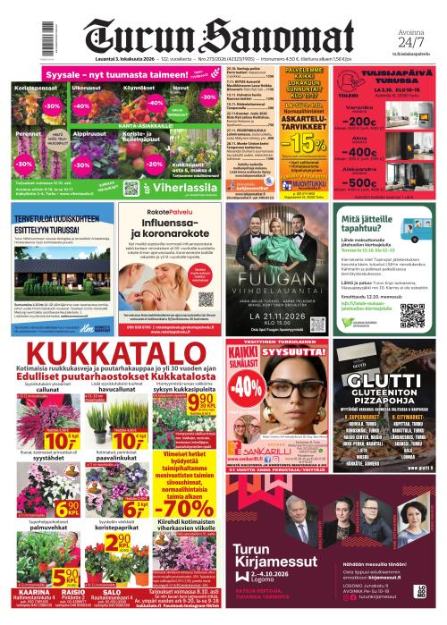 Turun Sanomat 3.10.2026