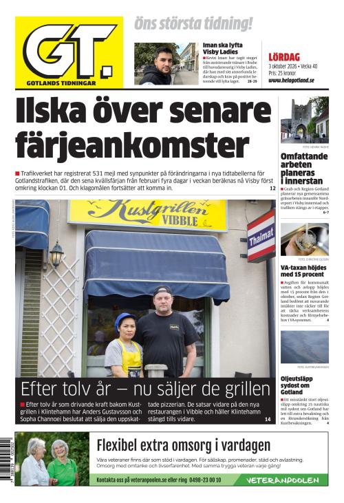 Gotlands Tidningar 3.10.2026