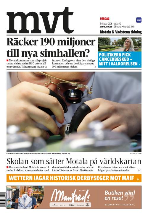 Motala Vadstena Tidning 3.10.2026