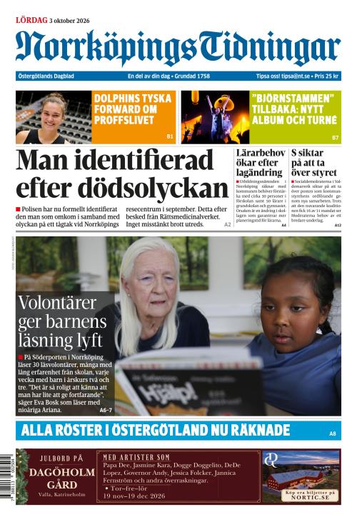 Norrköpings Tidningar 3.10.2026