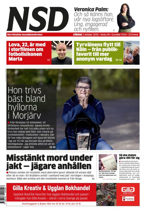 Norrländska Socialdemokraten 3.10.2026
