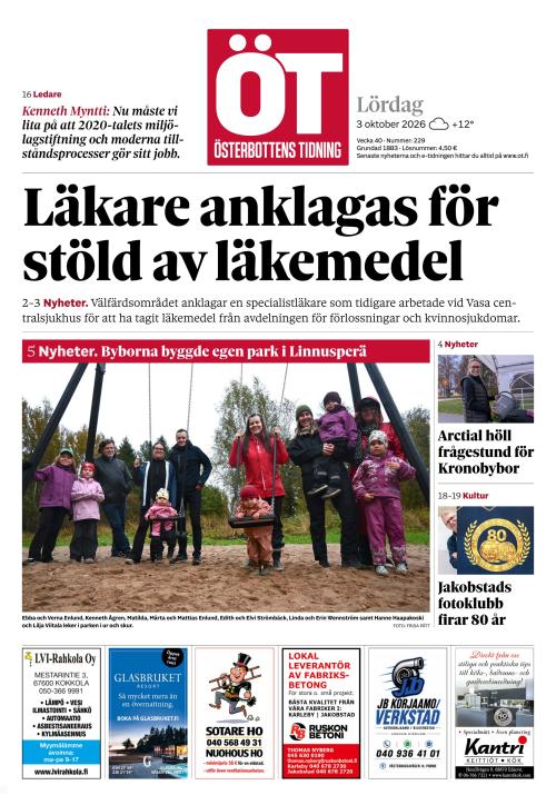 Österbottens Tidning 3.10.2026