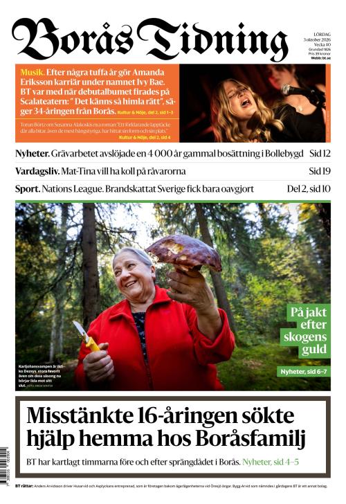 Borås Tidning 3.10.2026