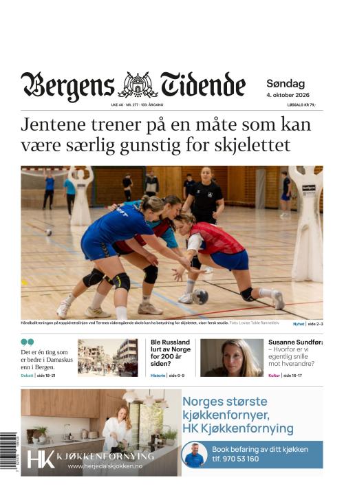 Bergens Tidende 4.10.2026