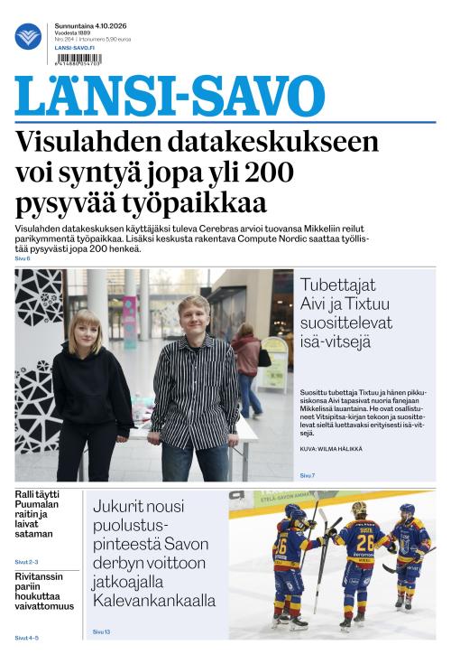 Länsi-Savo 4.10.2026