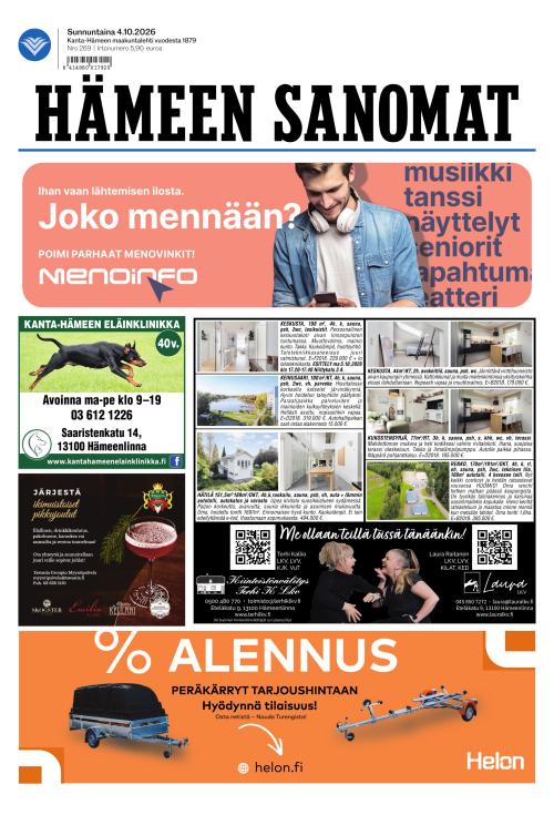 Hämeen Sanomat 4.10.2026
