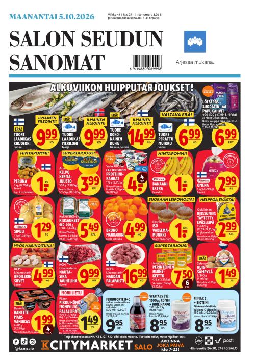 Salon Seudun Sanomat 5.10.2026
