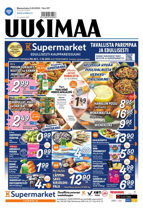 Uusimaa 5.10.2026