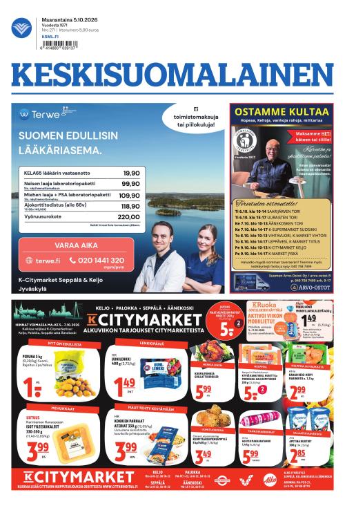 Keskisuomalainen 5.10.2026
