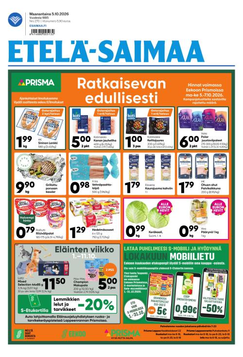Etelä-Saimaa 5.10.2026