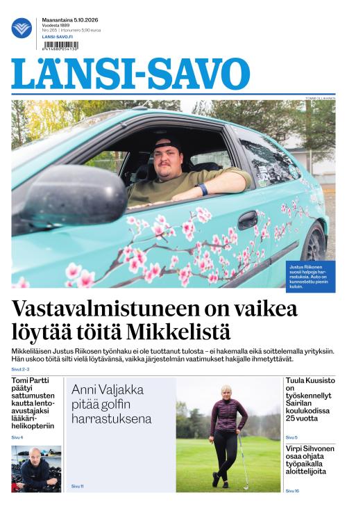 Länsi-Savo 5.10.2026