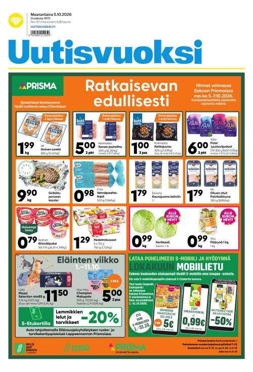 Uutisvuoksi 5.10.2026