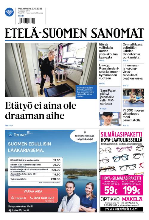 Etelä-Suomen Sanomat 5.10.2026