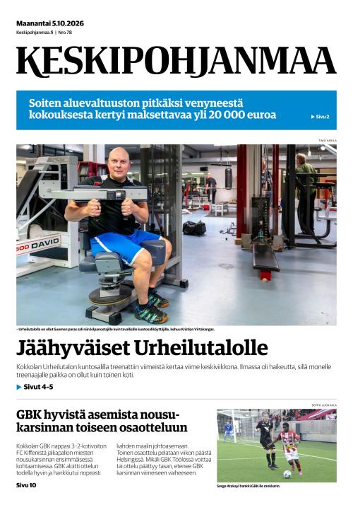 Keskipohjanmaa 5.10.2026